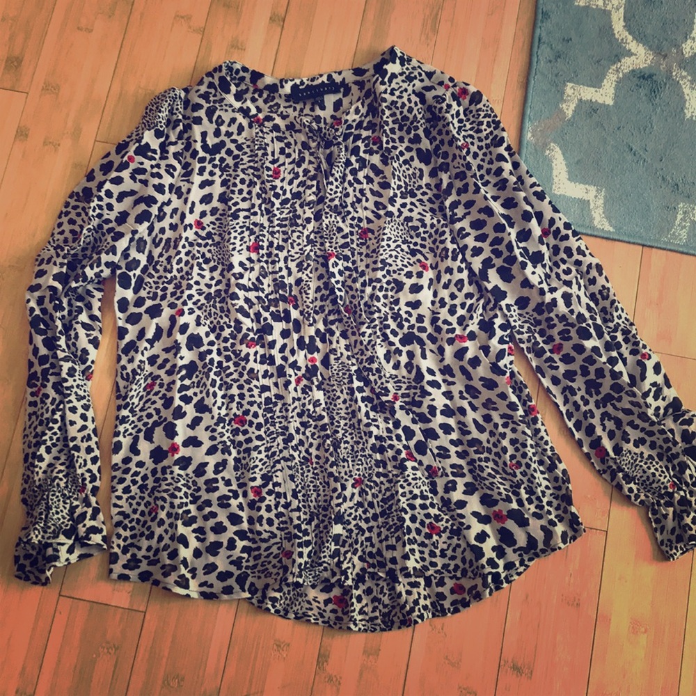 Sanctuary Leopard Print Blouse